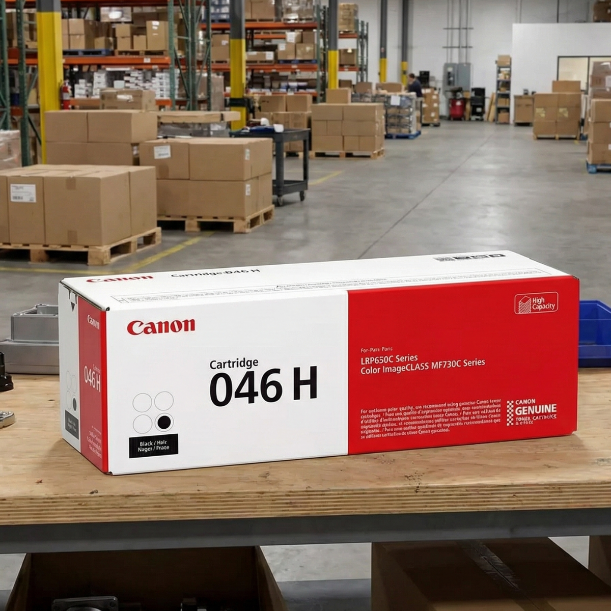 Canon 046H High-Yield Toner Cartridge Set, LBP650C, MF730C, 4-Pack (B/C/M/Y)