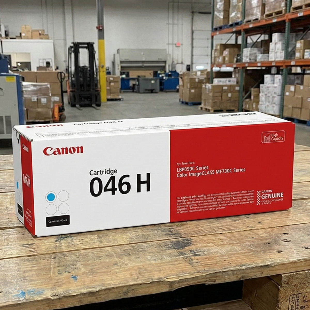 Canon 046H High-Yield Toner Cartridge Set, LBP650C, MF730C, 4-Pack (B/C/M/Y)