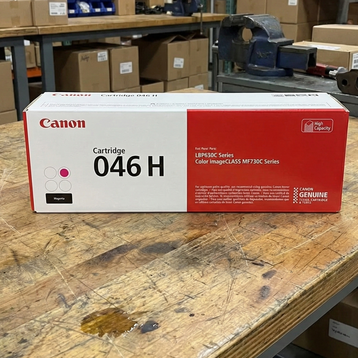 Canon 046H High-Yield Toner Cartridge Set, LBP650C, MF730C, 4-Pack (B/C/M/Y)